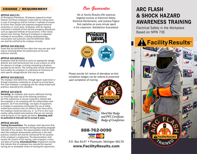 NFPA 70E Arc Flash Training Electrical Safety Classes