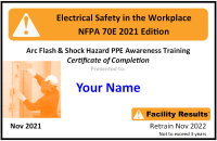 On Line Qualified Electrical Worker Training Evaluation